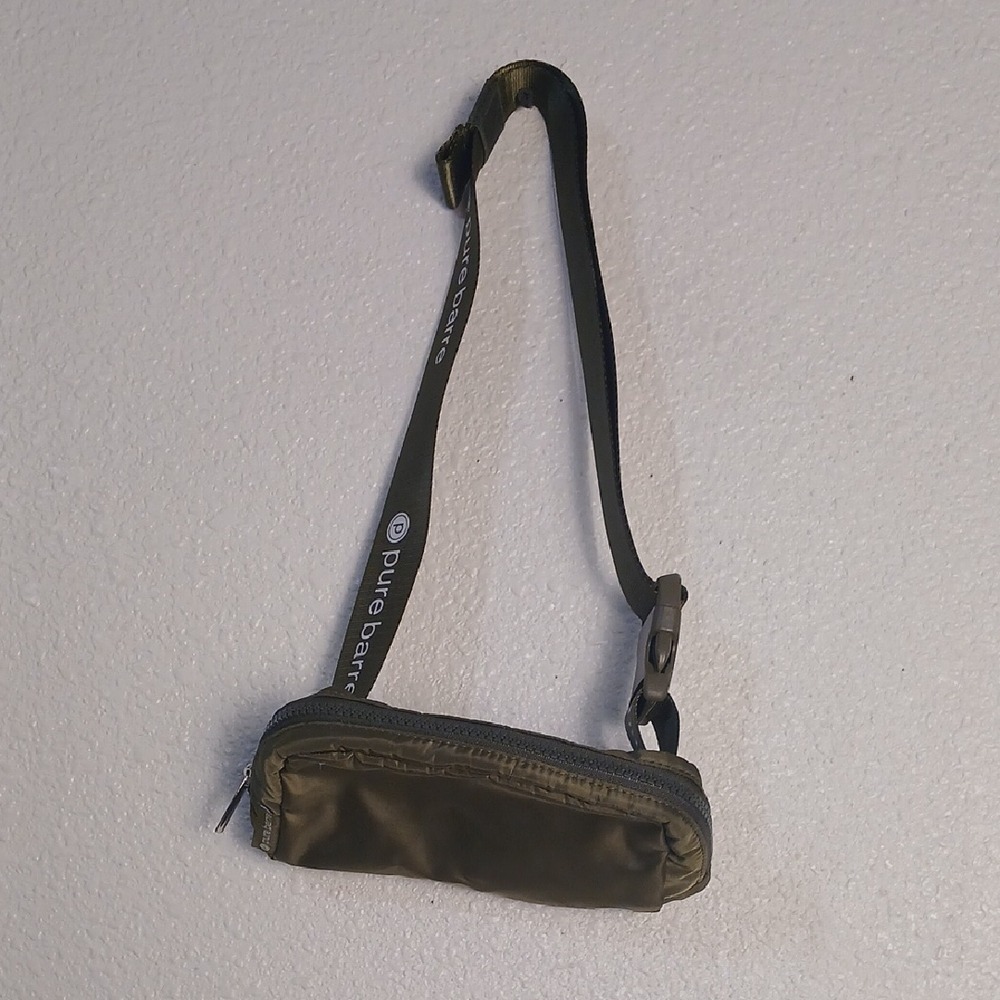 Pure Barre Khaki Belt Bag